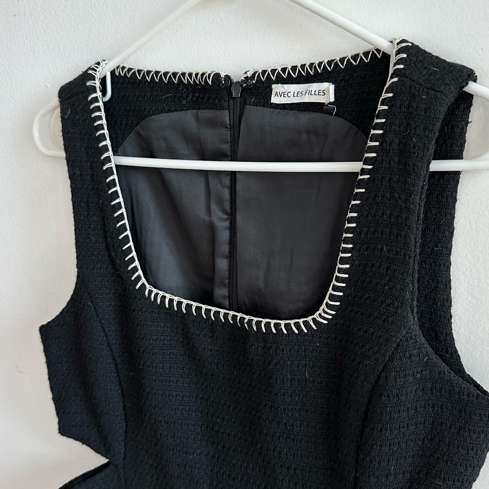 AVEC LES FILLES contrast cut out dress - Picture 2 of 4